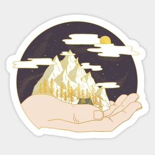 Mini Camping Sticker